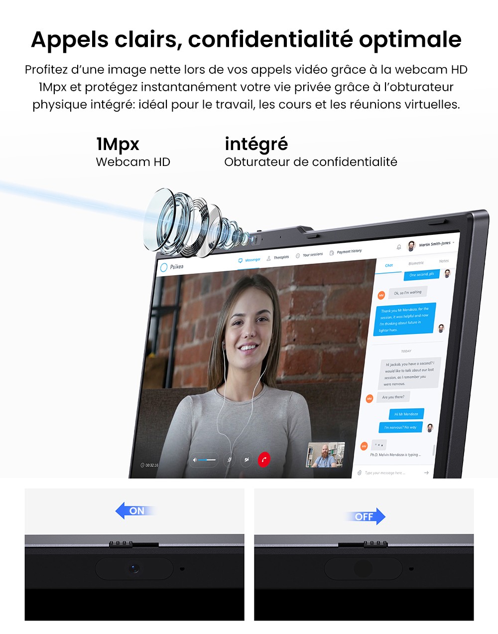 Ordinateur portable CHUWI CoreBook Plus, &eacute;cran IPS 16 pouces 1920 x 1200, AMD Ryzen 5 7430U 6 c&oelig;urs cadenc&eacute; &agrave; 4,3 GHz maximum, 16 Go de RAM, 512 Go de SSD, Wi-Fi 6, Bluetooth 5.2, 2 ports Type-C complets, 2 ports USB 3.2, 1 port USB 2.0, 1 emplacement pour carte TF, 1 port HDMI, 1 port RJ45, 1 port audio