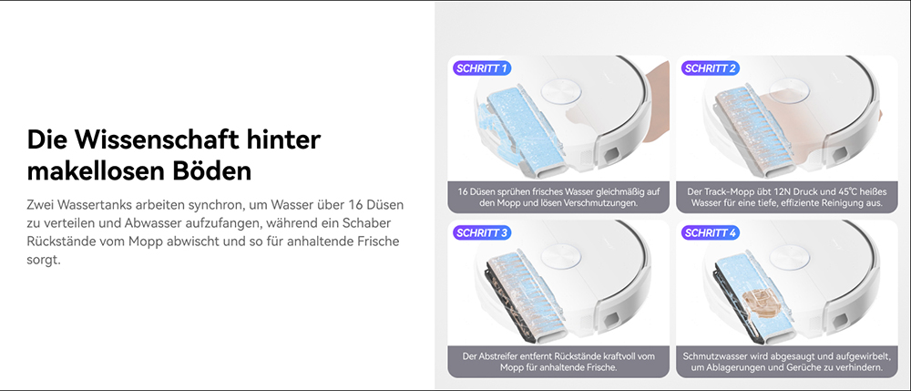 Narwal Freo Flow Saug- und Wischroboter, 22.000Pa Saugleistung, KI-Hindernisvermeidung mit Dual-Kamera, Hei&szlig;wasserwischen, Teppich- & Kantenreinigung, Selbstentleerung, 2,5L Staubbeutel, Sprachsteuerung &ndash; Wei&szlig;