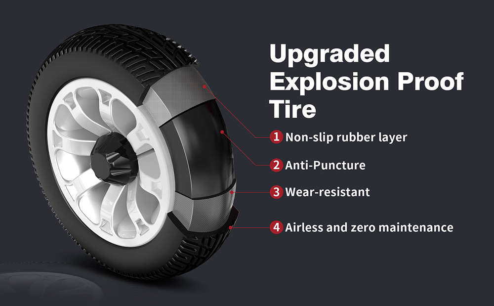 Unificare Unagi Trottinette à quatre roues, moteur 250 W, batterie 24 V 12 Ah, pneus 8 pouces, vitesse maximale 6 km/h, autonomie 20 km, frein magnétique, charge maximale 190 kg - Rouge