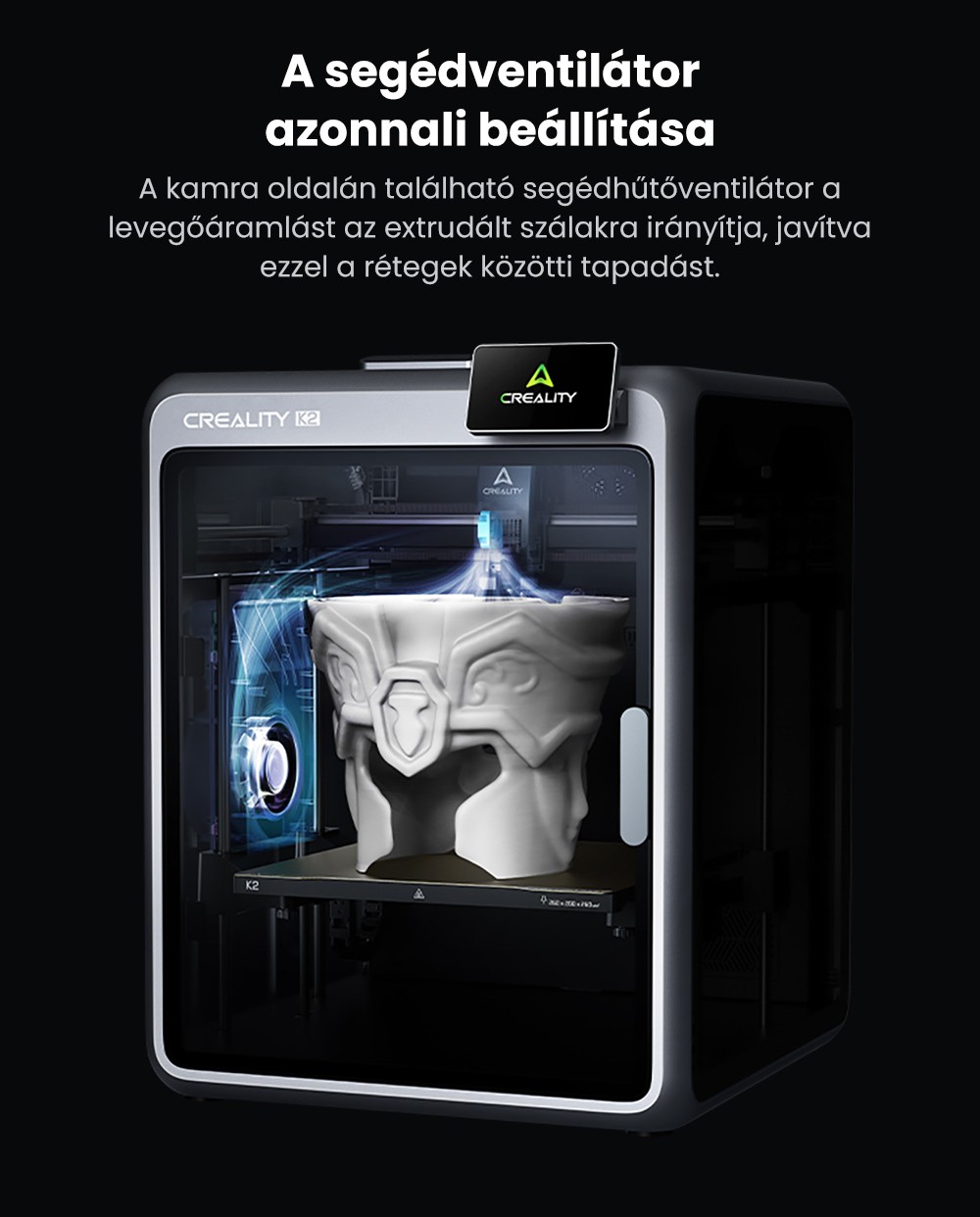Creality K2 Combo 3D nyomtat&oacute;, CFS rendszer, 260*260*260mm