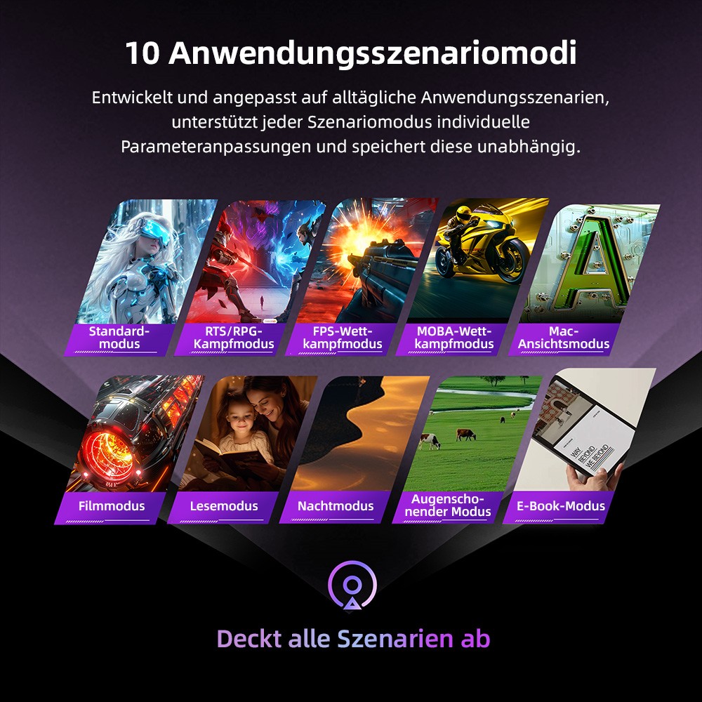 TITAN ARMY C24A1H Gaming-Monitor, 23,6 Zoll 1500R Curved VA-Bildschirm, 1920 x 1080, 240 Hz Bildwiederholfrequenz, Dynamic OD, FreeSync, HDR10, 10 Szenario-Modi, 96 % sRGB, Game+, 1 * HDMI 2.0, 1 * DP1.2, 1 * Audio, Low Blue Light