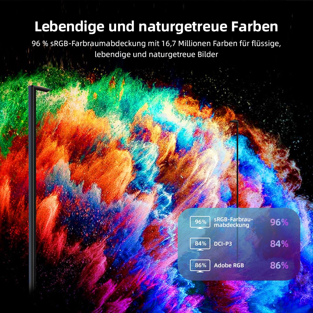 TITAN ARMY C24A1H Gaming-Monitor, 23,6 Zoll 1500R Curved VA-Bildschirm, 1920 x 1080, 240 Hz Bildwiederholfrequenz, Dynamic OD, FreeSync, HDR10, 10 Szenario-Modi, 96 % sRGB, Game+, 1 * HDMI 2.0, 1 * DP1.2, 1 * Audio, Low Blue Light