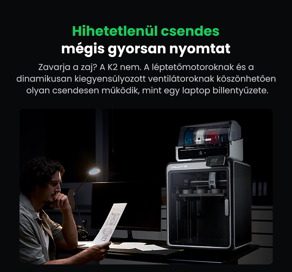 Creality K2 Combo 3D nyomtat&oacute;, CFS rendszer, 260*260*260mm
