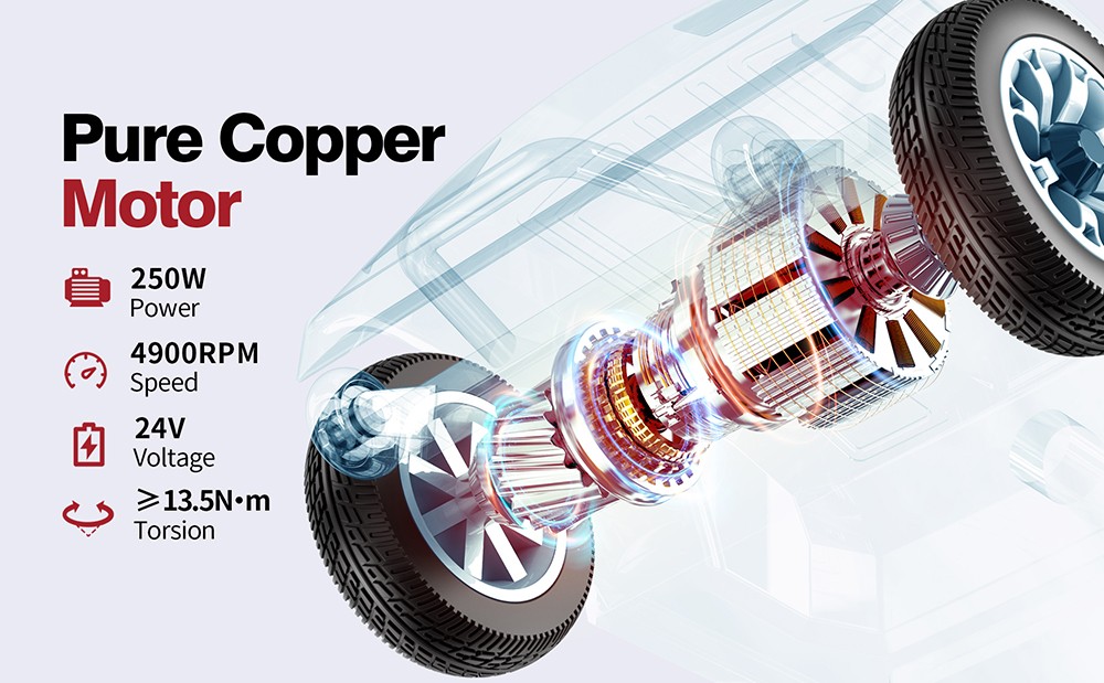 Unificare Lucas Pro Vierradroller, 180W Motor, 24V 12Ah Batterie, 8 Zoll Reifen, 6 km/h H&ouml;chstgeschwindigkeit, 20 km Reichweite, Magnetbremse, 190 kg maximale Belastung - Rot