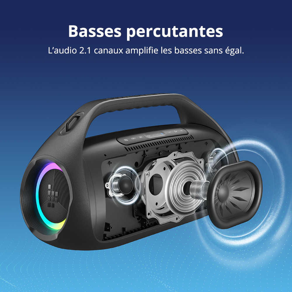 Tronsmart Bang 2 Enceinte de f&ecirc;te portable - Noir