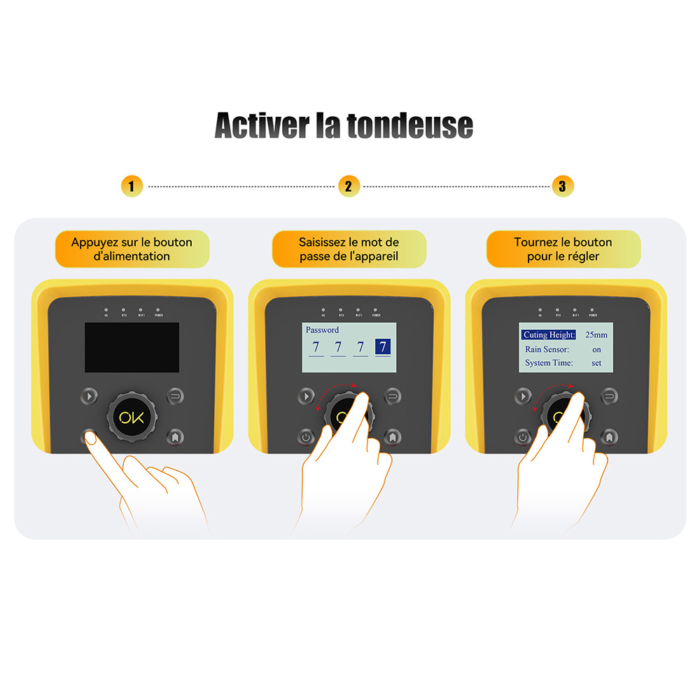 Goat Bot Unicut H1 Tondeuse robot sans fil jusqu'à 1 500 m², sans fil périphérique, cartographie précise RTK+VSLAM, évitement d'obstacles par IA, contrôle par application, protection anti-hérisson, étanchéité IPX6 - Blanc