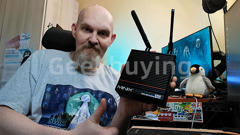 MINIX NEO Z350-0dB Mini PC, Intel Core i3 - N350 8 magos, max. 3,9 GHz, 16 GB RAM, 512 GB SSD, 2*HDMI dupla k&eacute;pernyős kijelző, 2*USB-A 3.2, 1*USB-C 3.2, 2*USB2.0, 1*TF k&aacute;rtyahely, 1*2.5G RJ45, EU/UK/US csatlakoz&oacute;