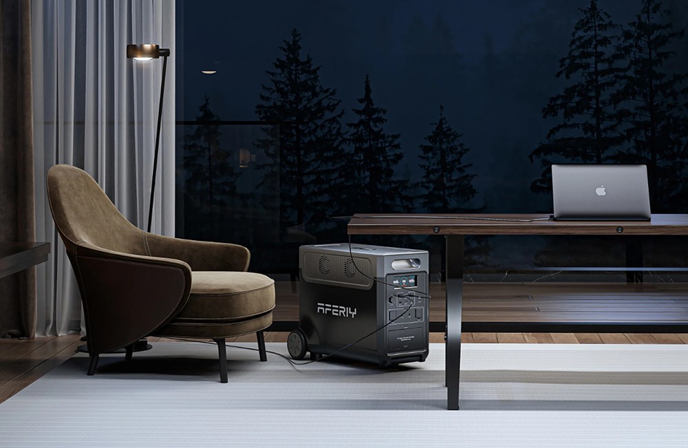 AFERIY P310  Portable Power Station with Expandable Capacity 3600W 3840Wh Gray