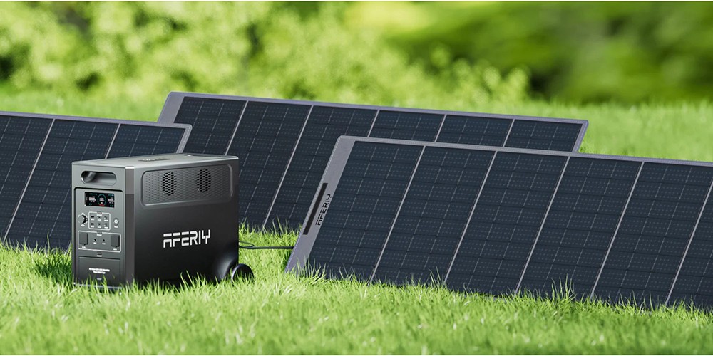 AFERIY P310  Portable Power Station with Expandable Capacity 3600W 3840Wh Gray