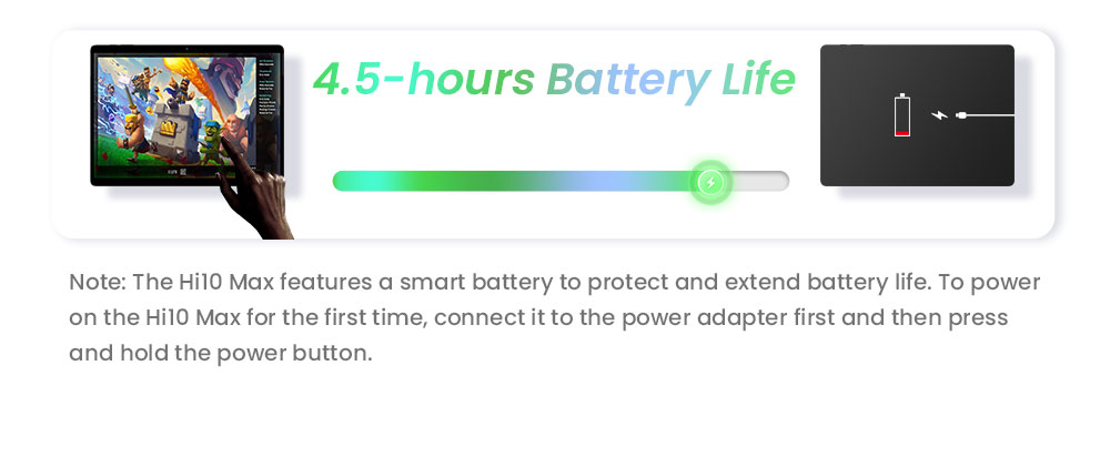 Refurbished CHUWI Hi10 Max Laptop (without Keyboard), Intel N150, 12.96 inch 2880*1920 IPS Touchscreen, 12GB LPDDR5 RAM 512 SSD, USB-C+Micro HDMI 4K Dual Screen Display, WiFi6, 8MP+5MP Camera, 2*Full-featured Type-C, 1*USB3.2, 1*Audio Jack