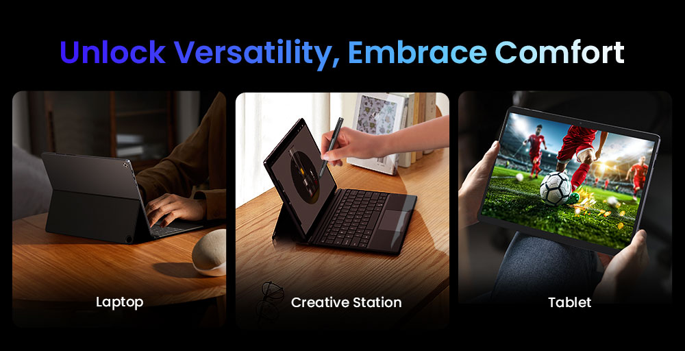 Refurbished CHUWI Hi10 Max Laptop (without Keyboard), Intel N150, 12.96 inch 2880*1920 IPS Touchscreen, 12GB LPDDR5 RAM 512 SSD, USB-C+Micro HDMI 4K Dual Screen Display, WiFi6, 8MP+5MP Camera, 2*Full-featured Type-C, 1*USB3.2, 1*Audio Jack