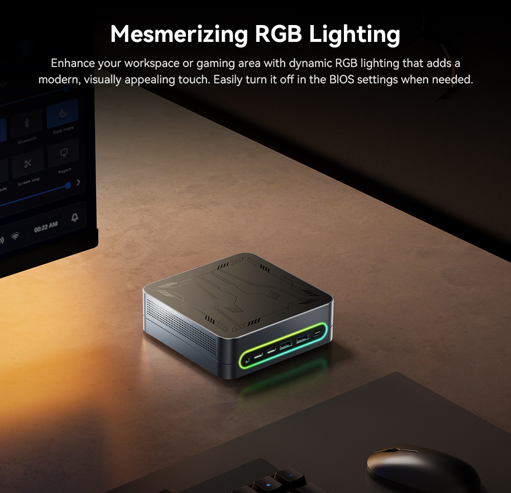 CHUWI LarkBox S Mini PC, Intel Core I3-1220P 10 jadier max. 4,4 GHz, 16 GB RAM 512 GB SSD, plnohodnotný trojitý displej Type-C + 2*HDMI 4K, WiFi 5 Bluetooth 5.1, 1*USB3.2 Type-C, 2*USB3.2 Type-A, 2*USB2.0, 1*Audio Jack, 1*RJ45
