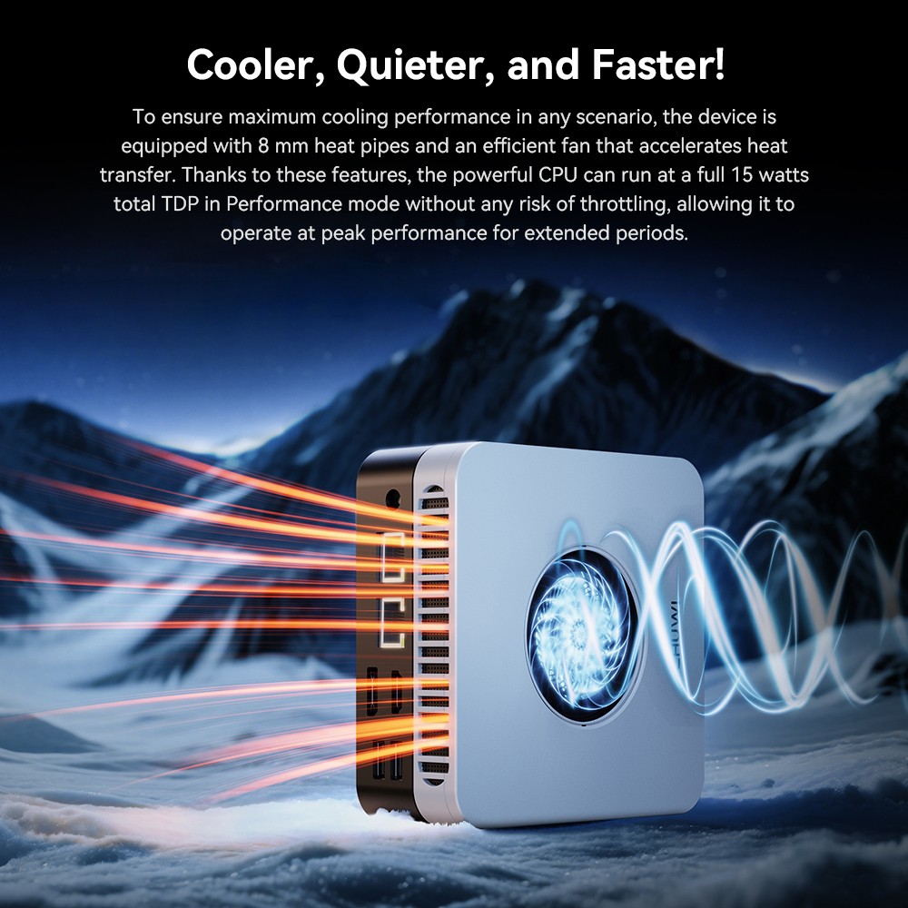 CHUWI LarkBox X Mini PC, Intel N150 4 jadrá max. 3,6 GHz, 16 GB RAM 512 GB SSD, Type-C + HDMI + DP 4K Triple Display, WiFi 6 Bluetooth 5.2, 2*USB3.2 Gen 2 Type-A, 2*USB3.2 Gen 1 Type-A, 1*2.5G RJ45, 1*1G RJ45, 1*Audio Jack