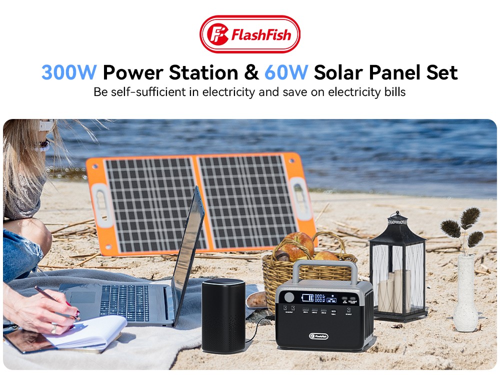 Flashfish BP030B 300 W-os hordozhat&oacute; t&ouml;ltő&aacute;llom&aacute;s, 230,4 Wh-s LiFePO4 akkumul&aacute;tor, 600 W-os t&uacute;lfesz&uuml;lts&eacute;g, h&aacute;l&oacute;zati aljzatok, &aacute;teresztő t&ouml;lt&eacute;s, napelemes gener&aacute;tor kempingez&eacute;shez/otthoni biztons&aacute;gi ment&eacute;shez/v&eacute;szhelyzetekhez/h&aacute;l&oacute;zaton k&iacute;v&uuml;li/&aacute;ramkimarad&aacute;sok eset&eacute;re