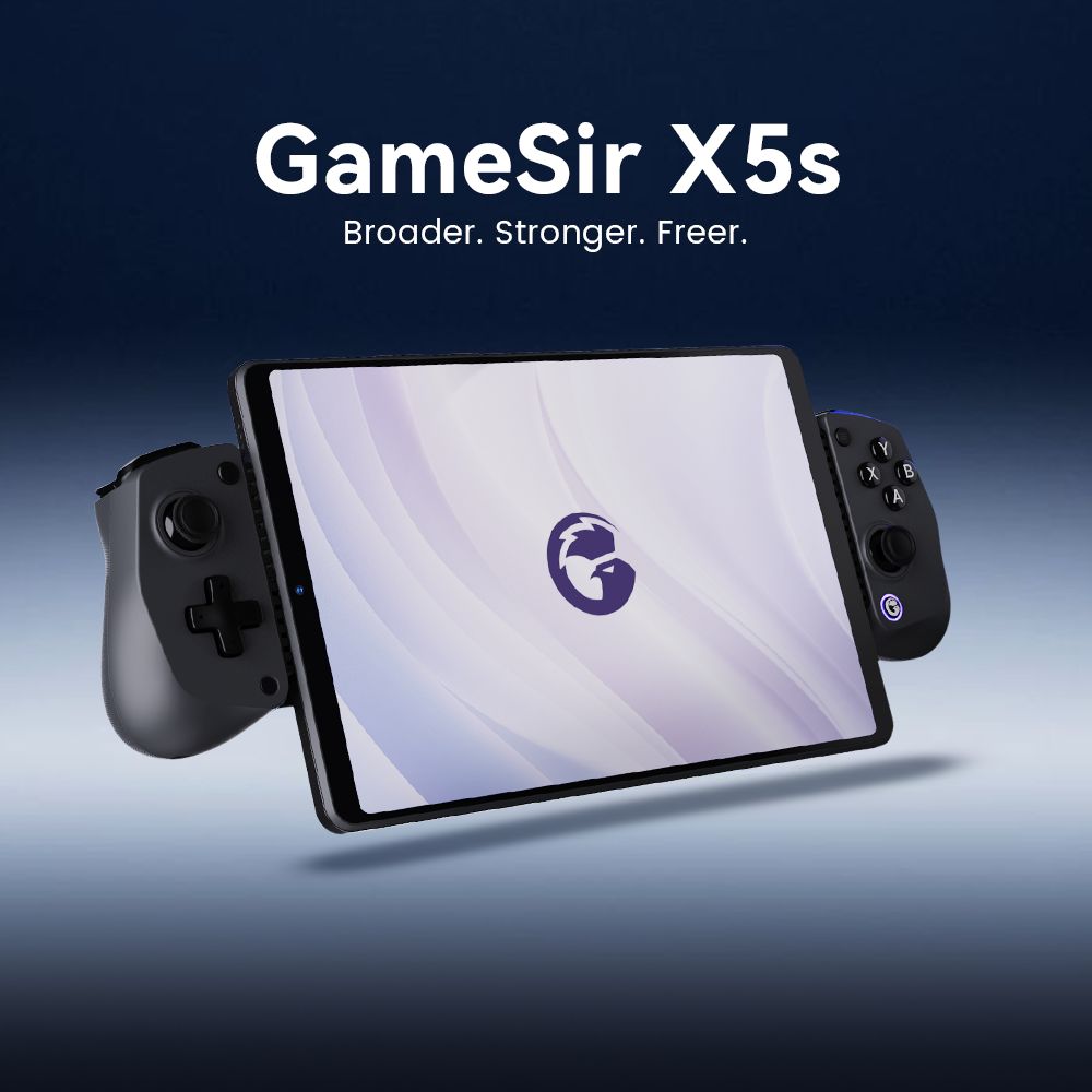GameSir X5s Wireless Mobile Game Controller, Compatible with Switch, Switch2, Android, iOS, PC, 105-213mm Retractable Range