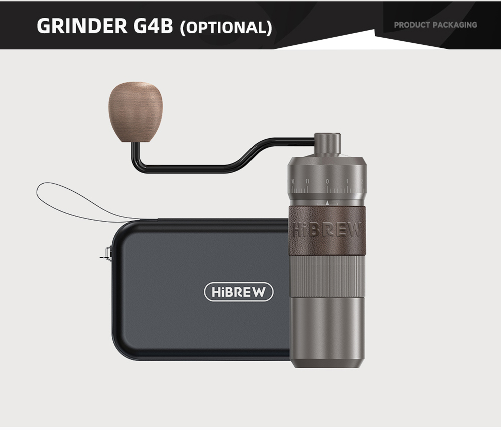HiBREW H4C Ultra Portable Espresso Maker, bezdrôtový ohrev, 20 barov, 100 ml nádržka na vodu, odnímateľná batéria - čierny
