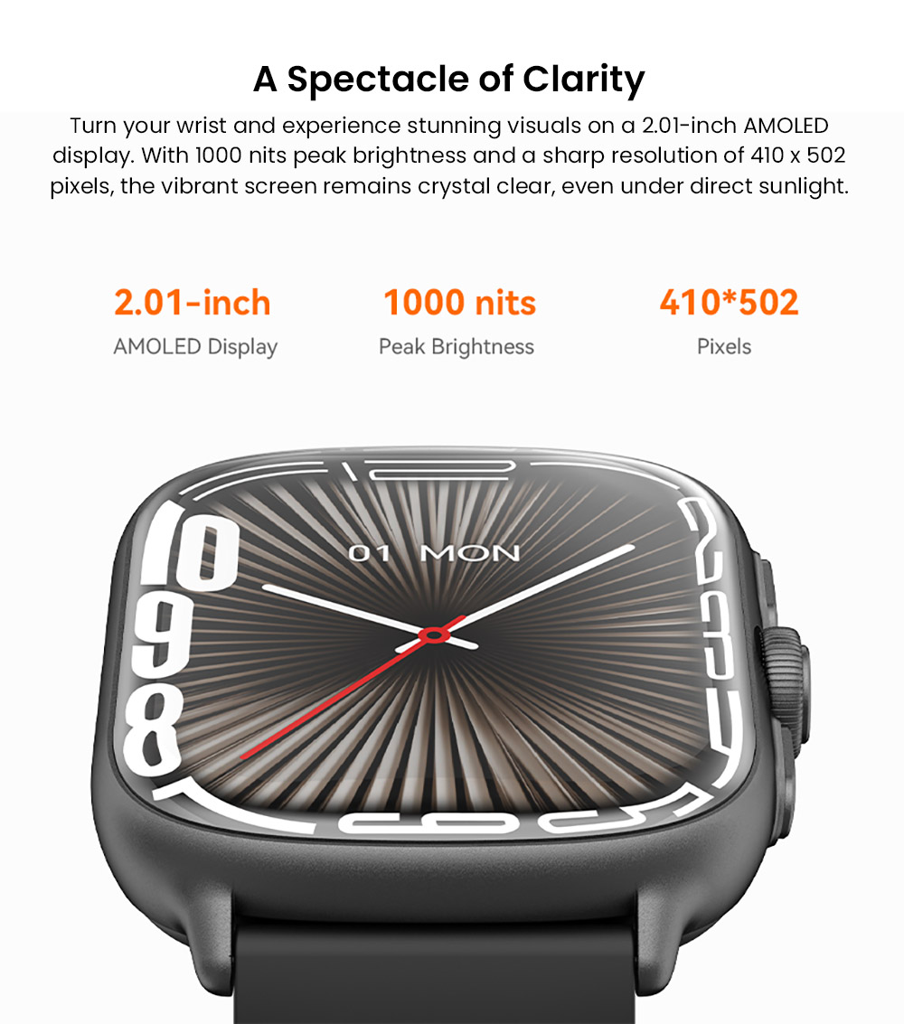 IMIKI Frame 2 Pro Smartwatch, 2.01