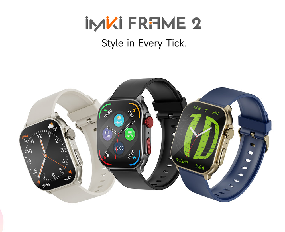 IMIKI Frame 2 Smartwatch, 2.01