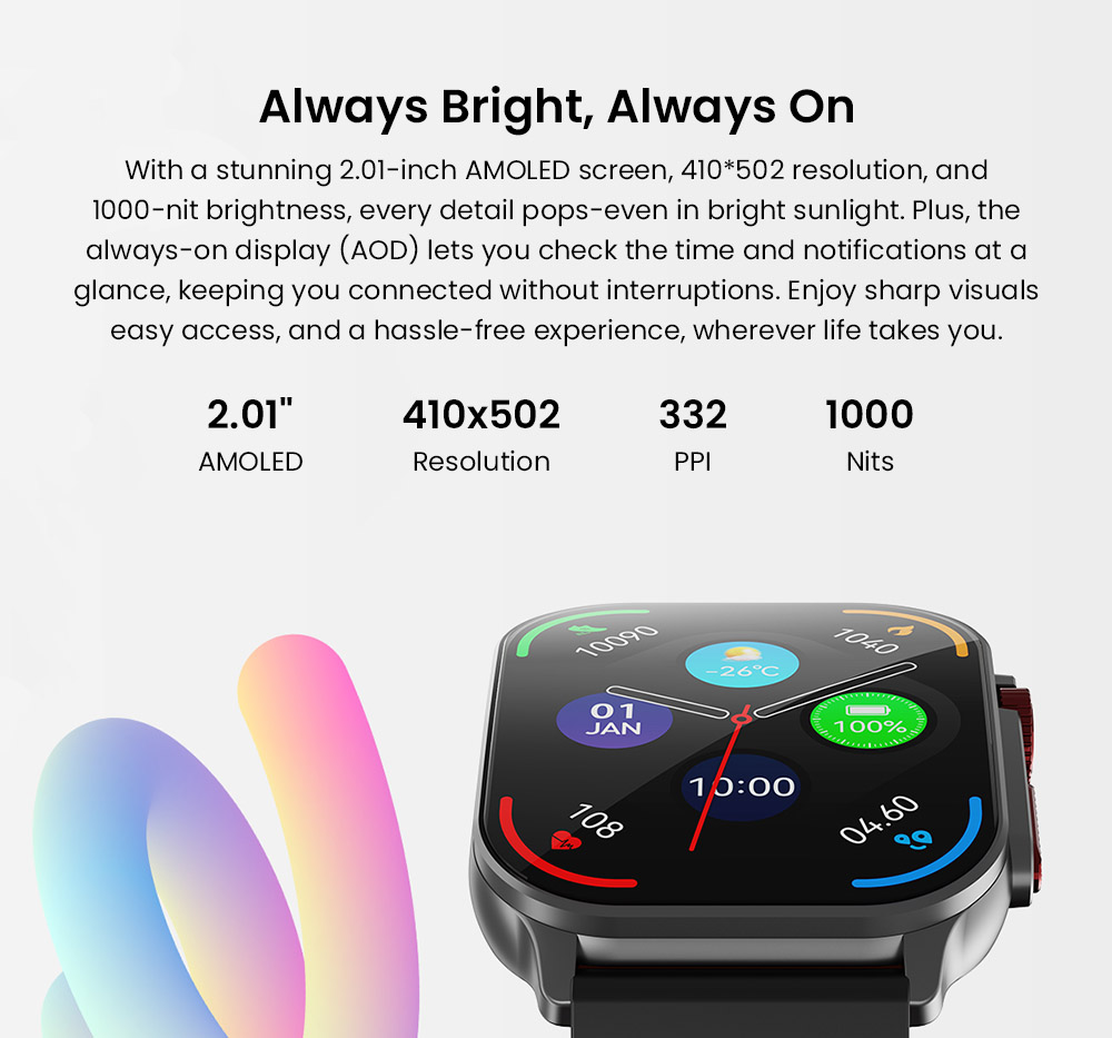 IMIKI Frame 2 Smartwatch, 2.01