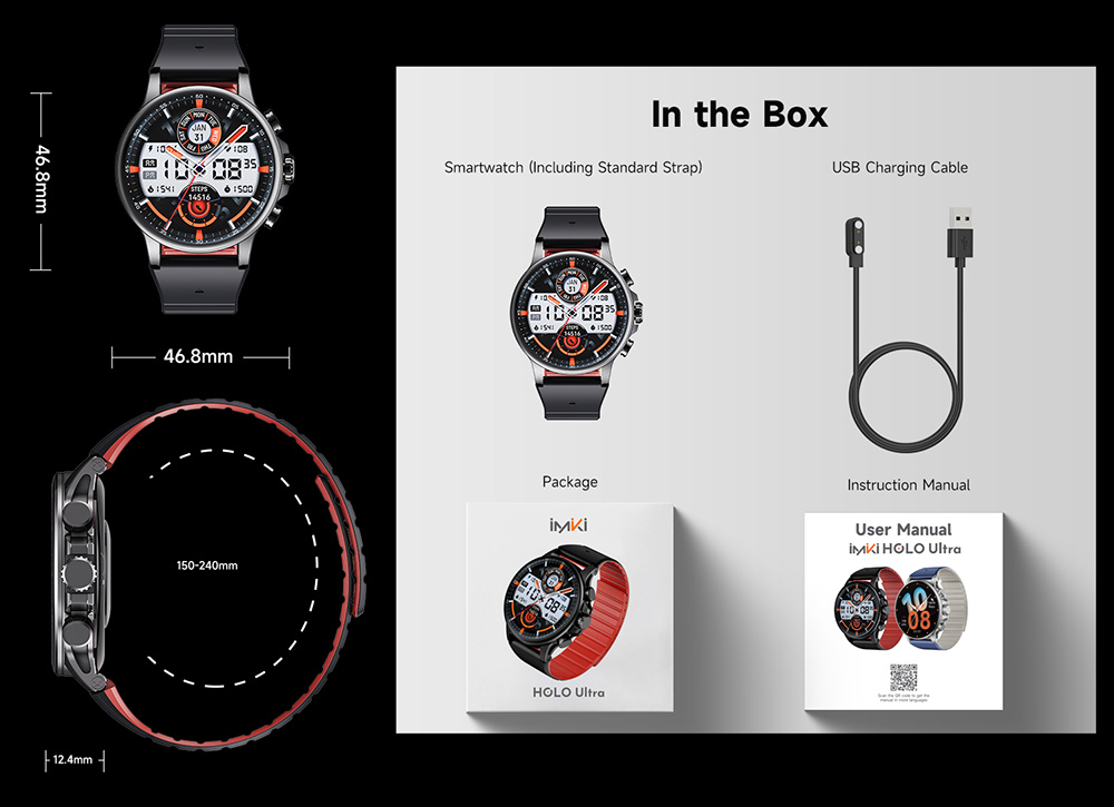 IMIKI Holo Ultra Smartwatch, 1,6