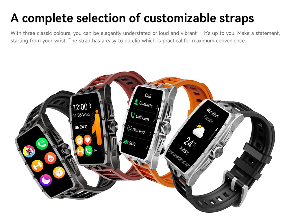 IMIKI MB1 Smartwatch, 1.64 inch AMOLED Screen, Bluetooth Calling, 100+ Sports Modes, 150+ Watch Faces, Health & Sleep Monitoring, 1 ATM Water Resistance - Silver