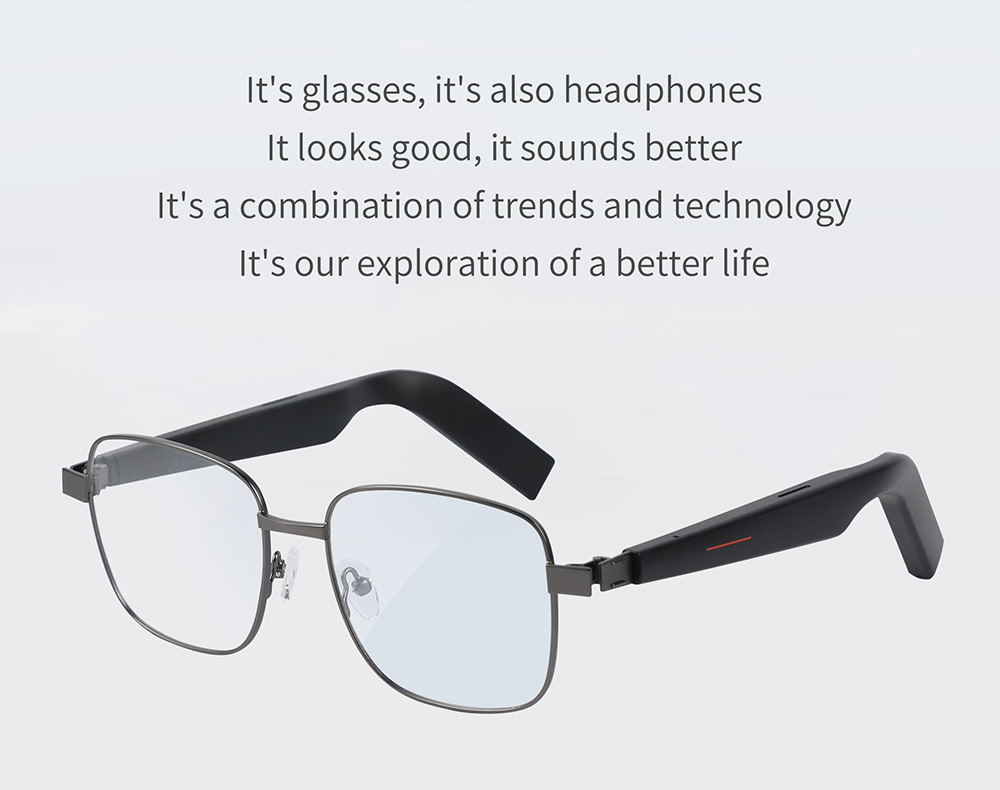 IMIKI SG1 Smart Bluetooth Audio Glasses, Call Noise Reduction, Intelligent Touch Control