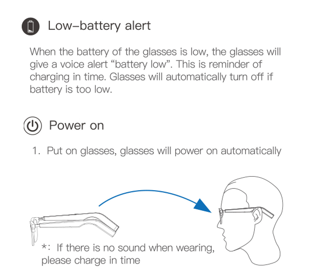 IMIKI SG1 Smart Bluetooth Audio Glasses, Call Noise Reduction, Intelligent Touch Control