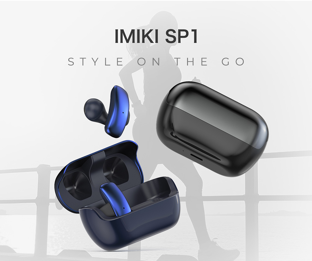 IMIKI SP1 Earbuds, Bluetooth 5.4, Up to 24 Hours Battery Life, IPX4 Waterproof - Black