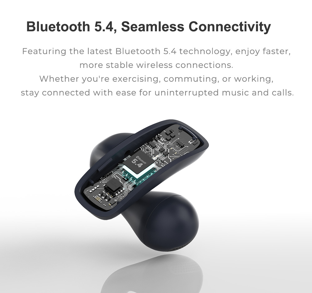 IMIKI SP1 Earbuds, Bluetooth 5.4, Up to 24 Hours Battery Life, IPX4 Waterproof - Black