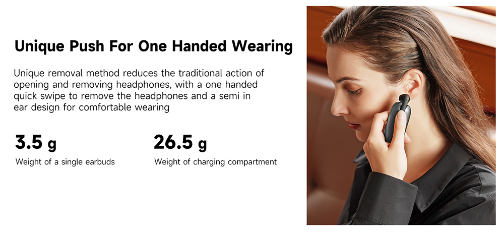 IMIKI T12 SE Earphones, Bluetooth 5.3, Up to 18 Hours Playtime