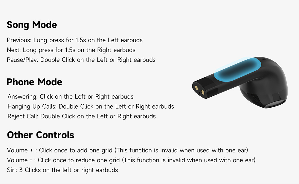 IMIKI T12 SE Earphones, Bluetooth 5.3, Up to 18 Hours Playtime