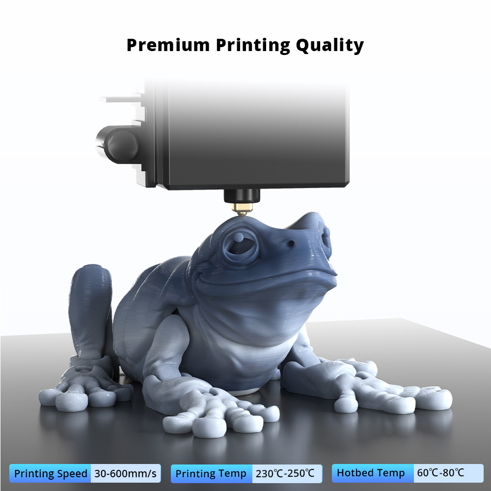 Mecpow Filament PETG haute vitesse, 1kg - Bleu-Blanc