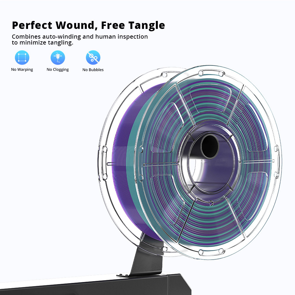 Mecpow Hochgeschwindigkeits PETG Filament, 1kg - Indigo-Wei&szlig;