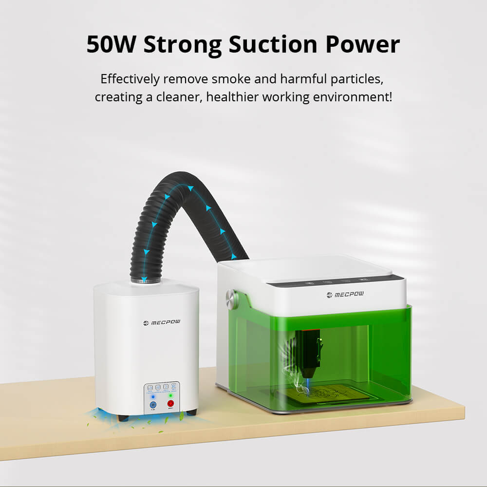 Mecpow P50 Fume Extractor, 128 m³/h Air Flow