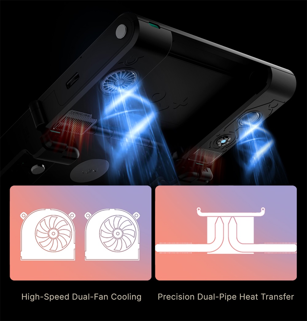 One Netbook ONEXSUGAR Sugar 1 Convertible Dual-screen Handheld Console, 6.01& 3.92 inch OLED Screen, Snapdragon G3 Gen 3, Android 14, 16GB RAM 512GB Storage, Hall Effect Joysticks, RGB Lights, 5600mAh Battery, WiFi 7 Bluetooth 5.3 - White