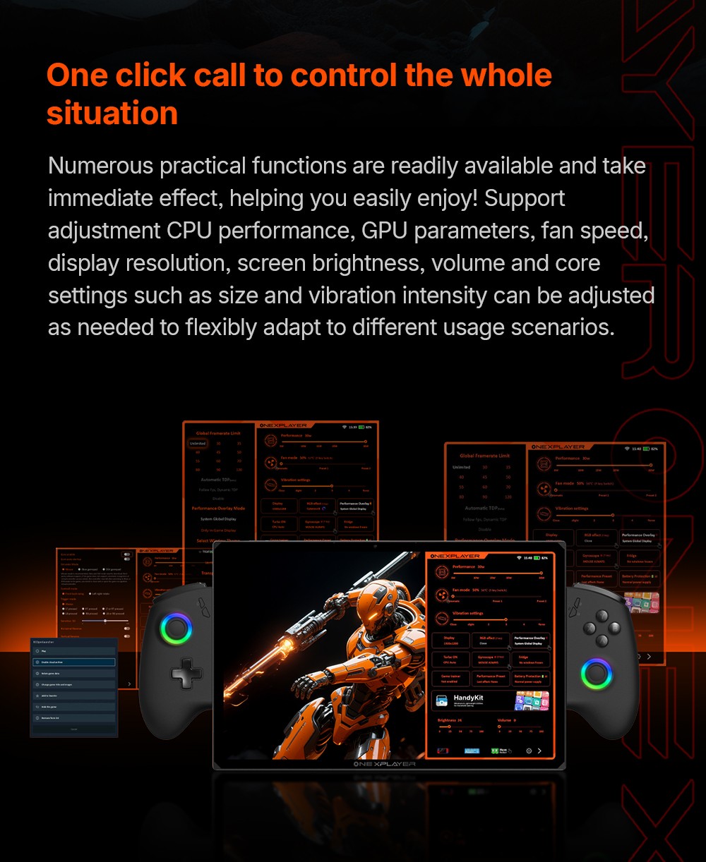 One Netbook OneXPlayer X1 Air Portable 3-in-1 Gaming PC, Intel Core Ultra 7 258V 8 Cores Max 4.8GHz, 10.95 inch 2560*1600 120Hz Screen, 32GB LPDDR5X RAM 1TB SSD, Facial & Fingerprint Unlock, 2*USB4.0, 1*USB3.2, 1*TF Card, 1*Mini SSD Slot - EU Plug