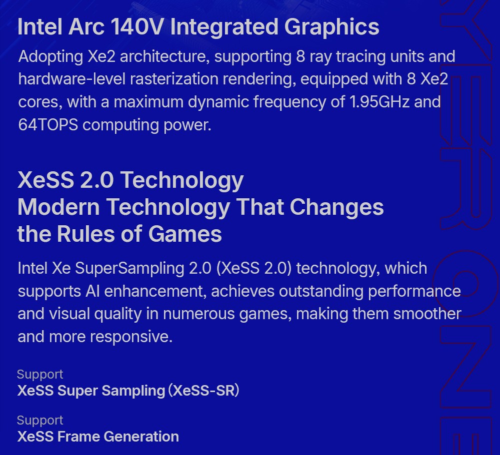 One Netbook OneXPlayer X1 Air Portable 3-in-1 Gaming PC, Intel Core Ultra 7 258V 8 Cores Max 4.8GHz, 10.95 inch 2560*1600 120Hz Screen, 32GB LPDDR5X RAM 2TB SSD, Facial & Fingerprint Unlock, 2*USB4.0, 1*USB3.2, 1*TF Card, 1*Mini SSD Slot - EU Plug