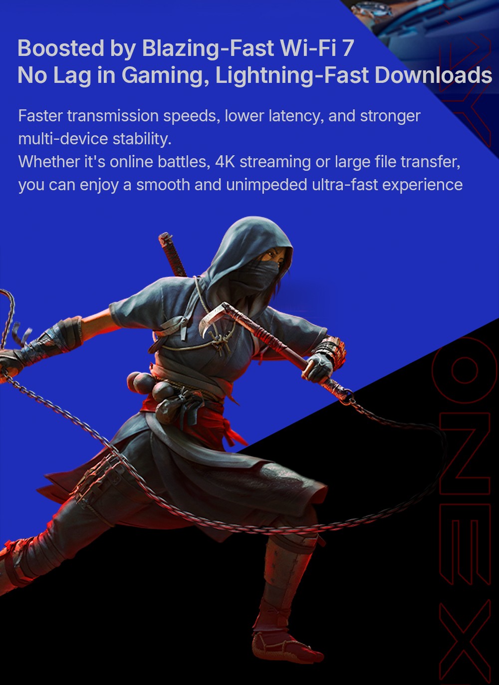 One Netbook OneXPlayer X1 Air Portable 3-in-1 Gaming PC, Intel Core Ultra 7 258V 8 Cores Max 4.8GHz, 10.95 inch 2560*1600 120Hz Screen, 32GB LPDDR5X RAM 2TB SSD, Facial & Fingerprint Unlock, 2*USB4.0, 1*USB3.2, 1*TF Card, 1*Mini SSD Slot - EU Plug