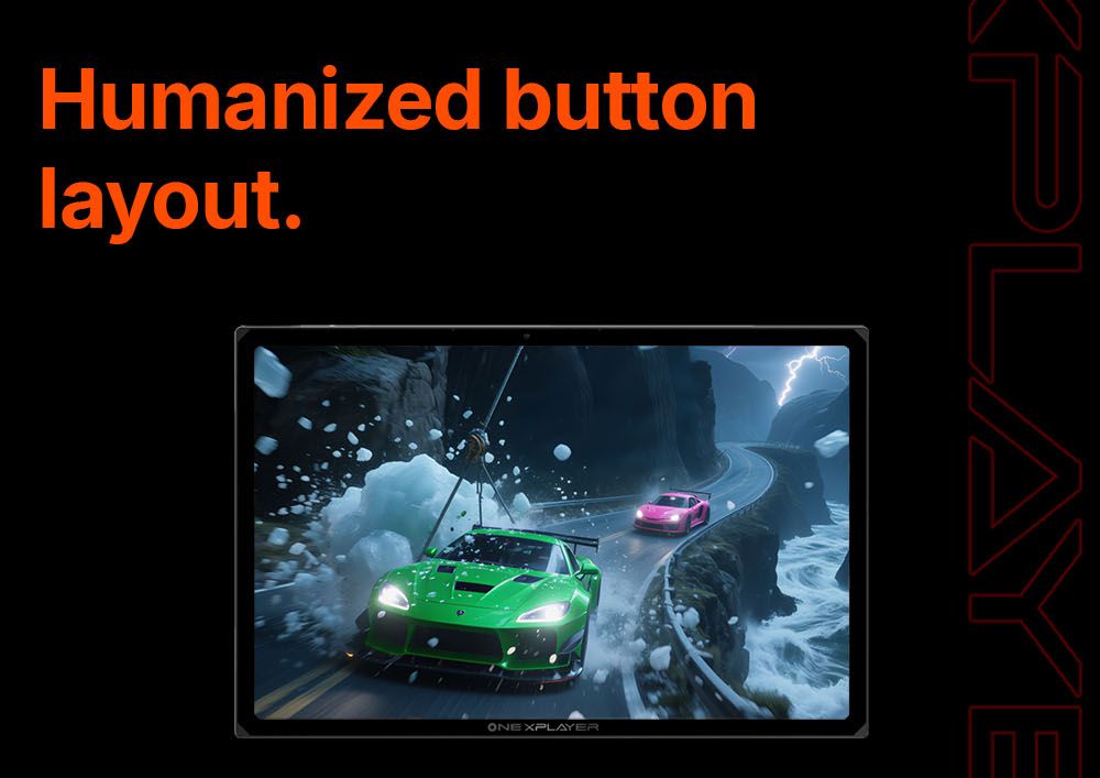 One Netbook OneXPlayer X1 Air Portable 3-in-1 Gaming PC, Intel Core Ultra 7 258V 8 Cores Max 4.8GHz, 10.95 inch 2560*1600 120Hz Screen, 32GB LPDDR5X RAM 2TB SSD, Facial & Fingerprint Unlock, 2*USB4.0, 1*USB3.2, 1*TF Card, 1*Mini SSD Slot - EU Plug