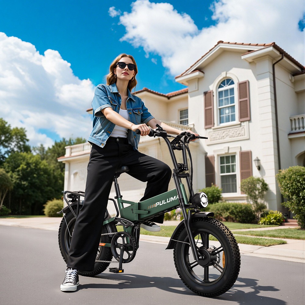 Elektrobicykel PULUMA PE500, 2*500W motor, 48V 17,5Ah batéria, 20*4,0 palcové pneumatiky, max. rýchlosť 40 km/h, max. dojazd 150 km, hydraulické olejové brzdy, odpruženie olejovými pružinami, 7-rýchlostný prevod Shimano, LCD displej