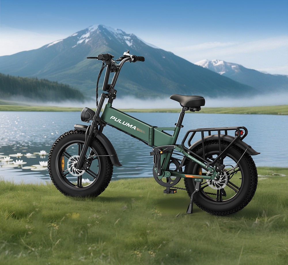 PULUMA PE500 Electric Bike, 2*500W Motor, 48V 17,5Ah Battery, 20*4.0 palcové pneumatiky, max. rýchlosť 40 km/h, max. dojazd 150 km, hydraulické olejové brzdy, odpruženie olejovou pružinou, 7-rýchlostný prevod Shimano, LCD displej
