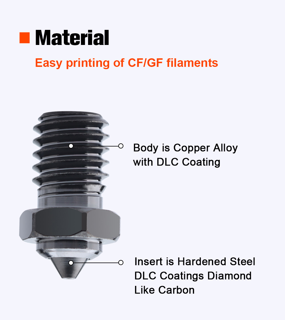 Trianglelab MK8 NCB Nozzle 0.6mm for Voron 3D Printer