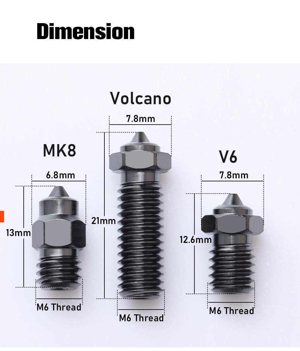 Trianglelab V6 NCB Nozzle 0.6mm for Voron 3D Printer