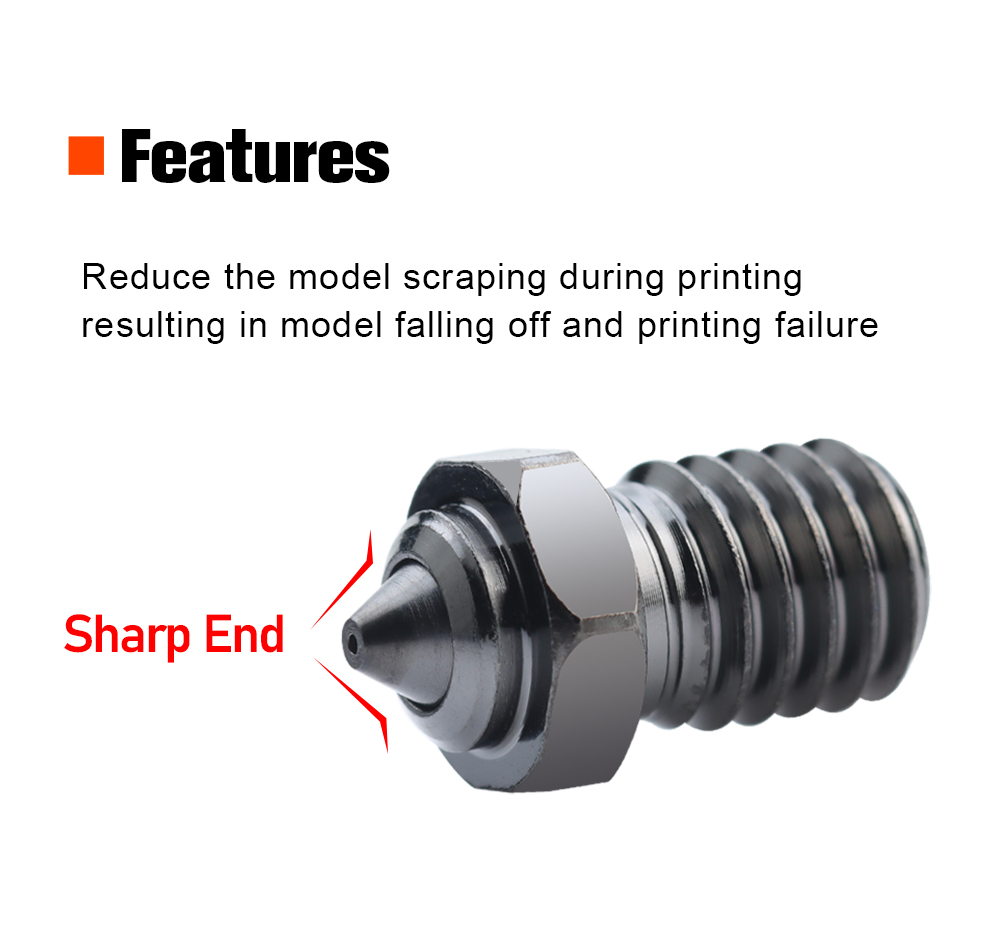 Trianglelab V6 NCB Nozzle 0.6mm for Voron 3D Printer