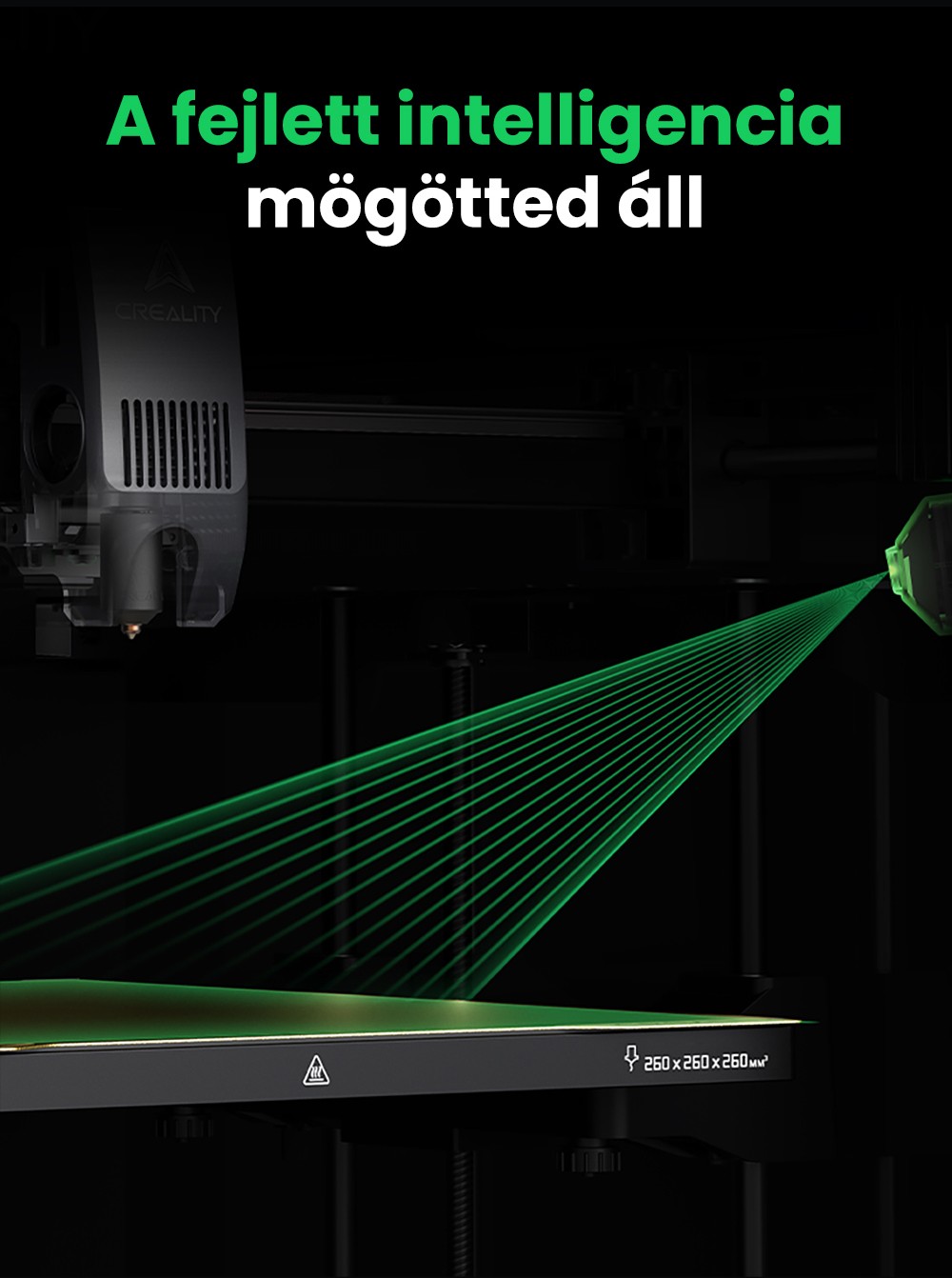 Creality K2 Combo 3D nyomtat&oacute;, CFS rendszer, 260*260*260mm