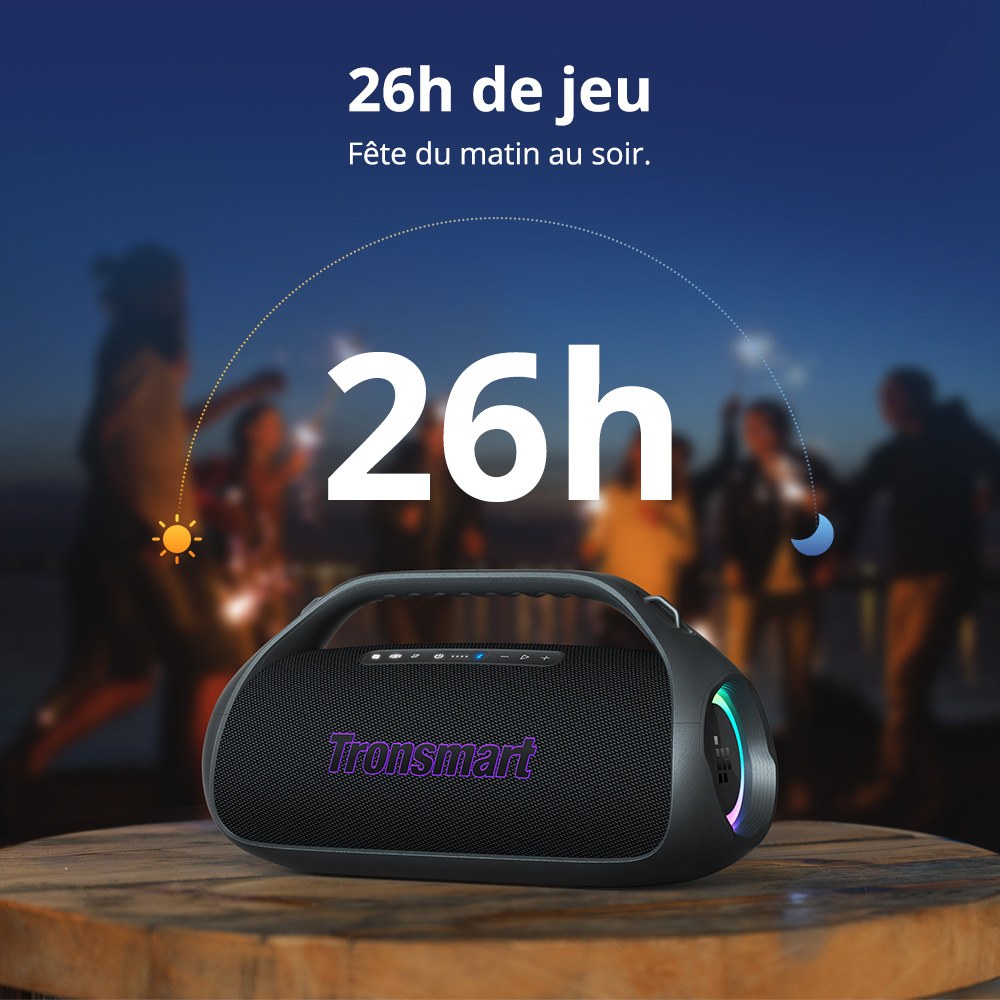 Tronsmart Bang 2 Enceinte de f&ecirc;te portable - Noir