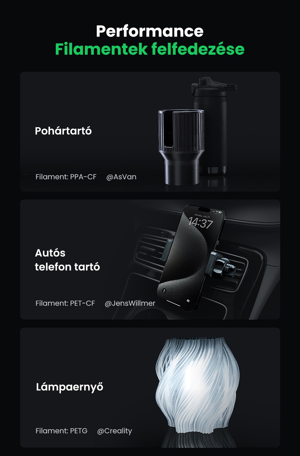 Creality K2 Combo 3D nyomtat&oacute;, CFS rendszer, 260*260*260mm