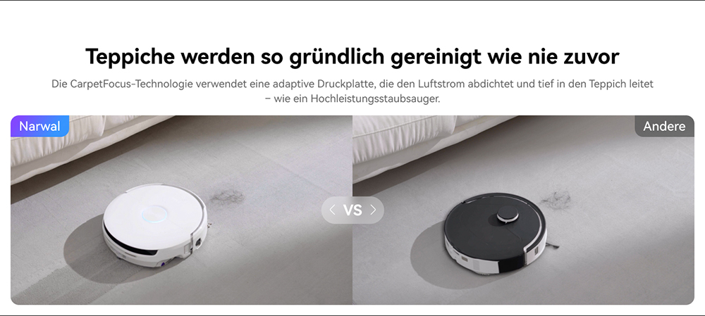 Narwal Freo Flow Saug- und Wischroboter, 22.000Pa Saugleistung, KI-Hindernisvermeidung mit Dual-Kamera, Hei&szlig;wasserwischen, Teppich- & Kantenreinigung, Selbstentleerung, 2,5L Staubbeutel, Sprachsteuerung &ndash; Wei&szlig;