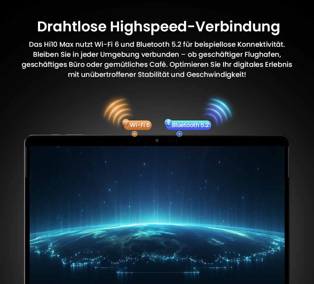 CHUWI Hi10 Max Tablette + Tastatur , Intel N150 4 Kerne, 12,96 Zoll 2880 x 1920 IPS-Touchscreen, 12 GB LPDDR5 RAM 512 SSD, USB-C + Micro HDMI, zweifaches 4K-Display, WiFi6, 8MP + 5MP Kamera, 2 * voll ausgestattete Typ-C, 1 * USB 3.2