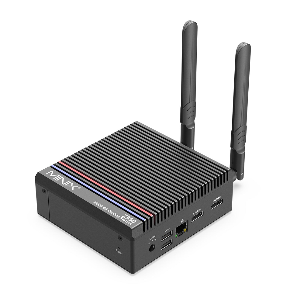 MINIX NEO Z350-0dB Mini PC, Intel Core i3 - N350 8 Cores Max 3.9GHz, 16GB RAM 512GB SSD, 2*HDMI Dual Screen Display, 2*USB-A 3.2, 1*USB-C 3.2, 2*USB2.0, 1*TF Card Slot, 1*2.5G RJ45, EU/UK/US Plug